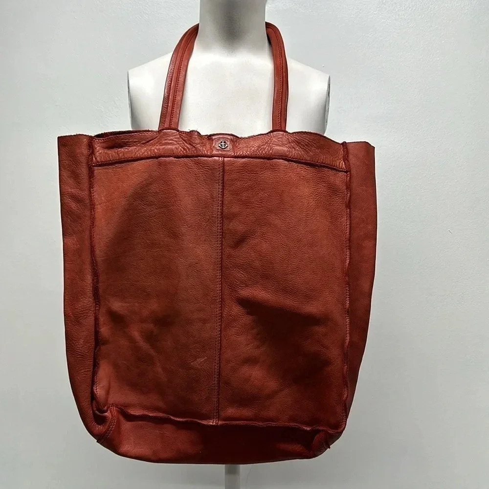 Harbour 2nd Second Elbe Leather Suede Tote Bag Large Purse in Garnet Red